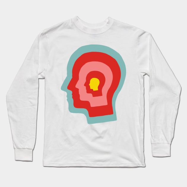 head folk musician Long Sleeve T-Shirt by The Driving Vision Podcast